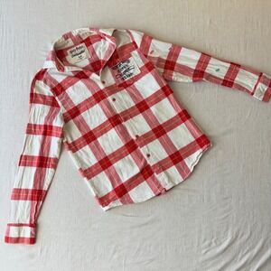 Harry Potter Cakeworthy Bertie Botts Every Flavour Beans Flannel Shirt Red Small